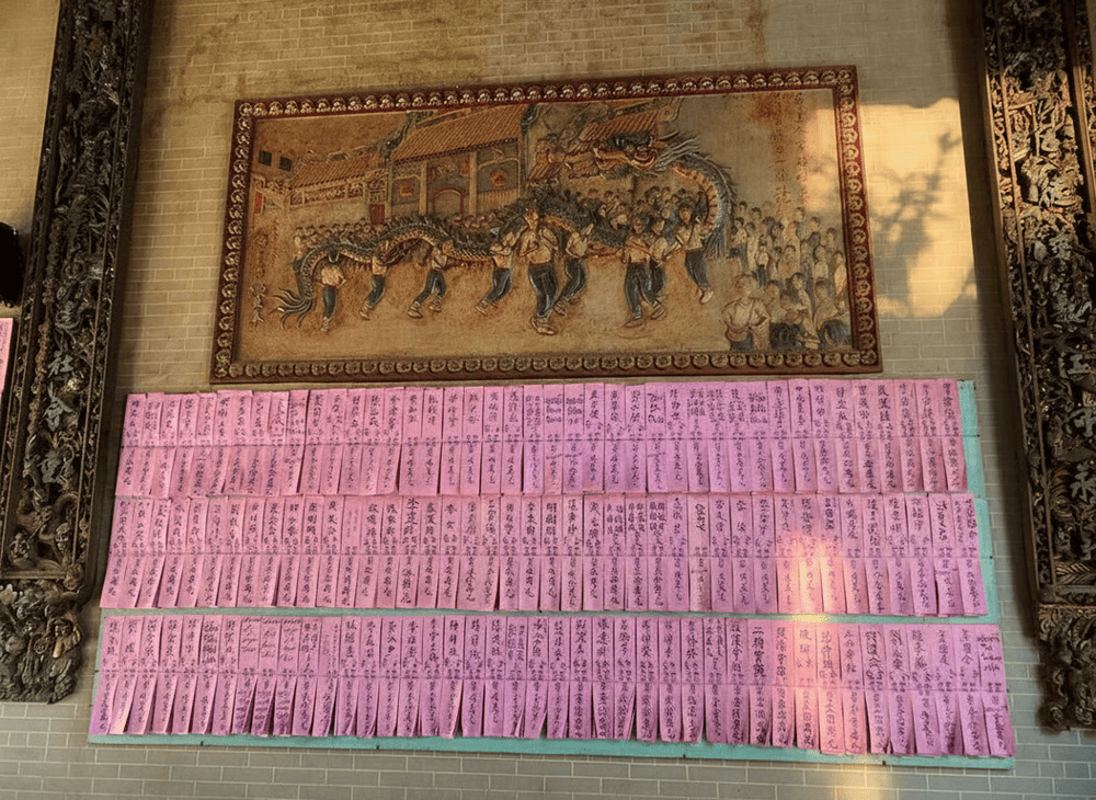 Embossed dragon relief at Thien Hau Pagoda